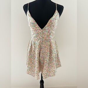 Sundae Muse Ditsy Floral Romper - Size 8